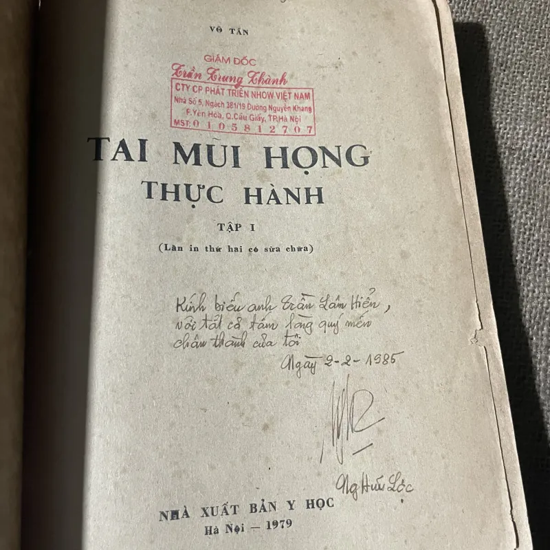 Tai mũi họng thực hành - 370 trang, khổ lớn  750167