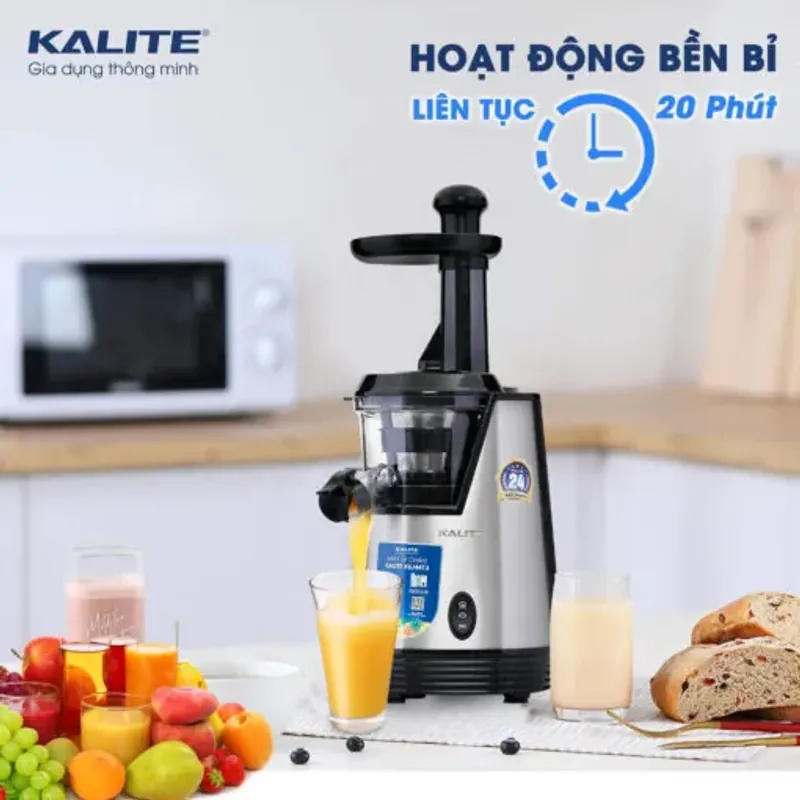 Máy ép chậm KALITE KSJ4413 cao cấp ép kiệt bã không sinh nhiệt 572345