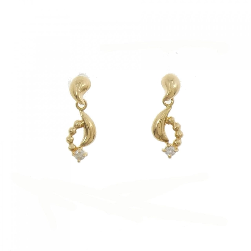 K18YG Bông tai kim cương 0.04CT - Hàng hiệu Chính hãng 870085