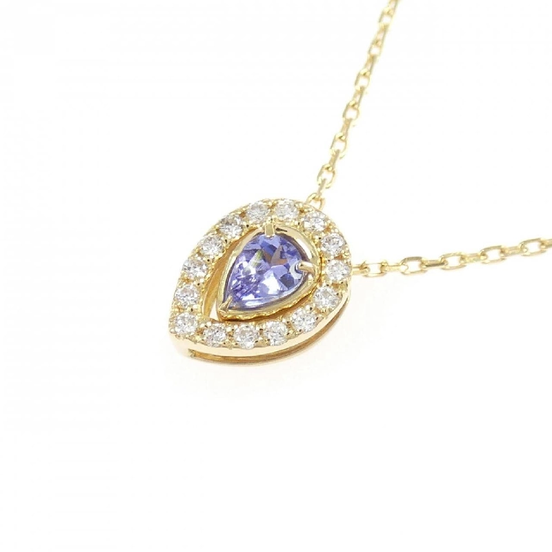 K18YG 2WAY Đá Tanzanite Dây Chuyền - Hàng hiệu Chính hãng 856130