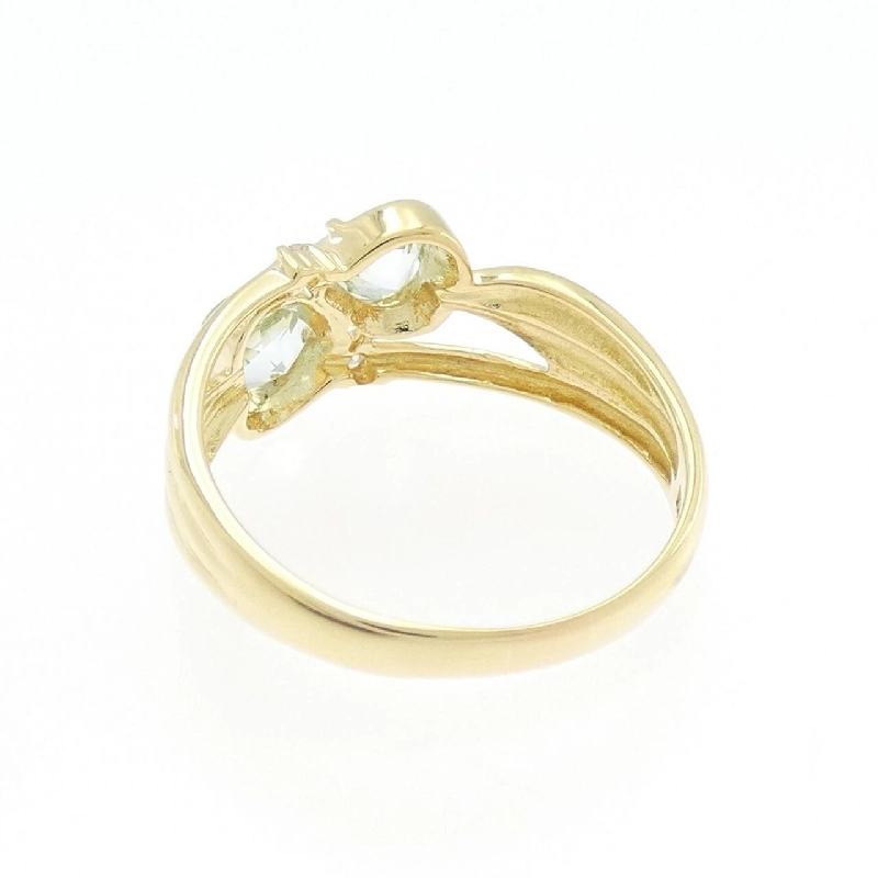 Nhẫn Aquamarine K18YG hình trái tim 0.69CT - Hàng hiệu Chính hãng 849443