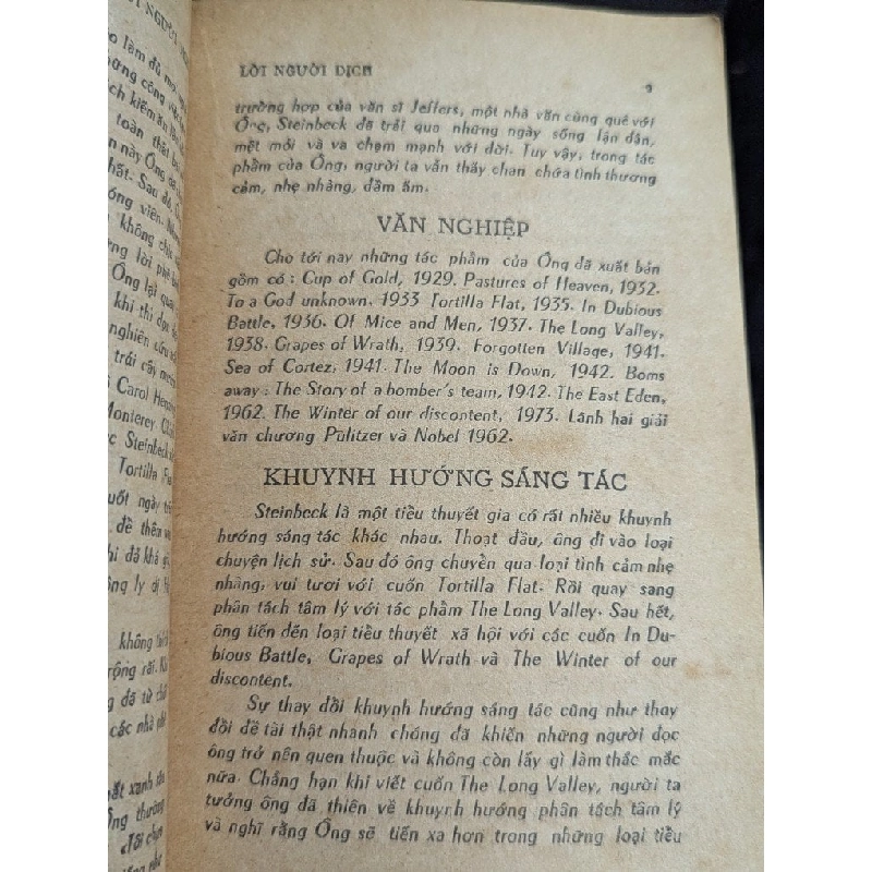 Những ngày tranh đấu - John Steinbeck ( bản dịch Tuyết Sinh  ) 740226