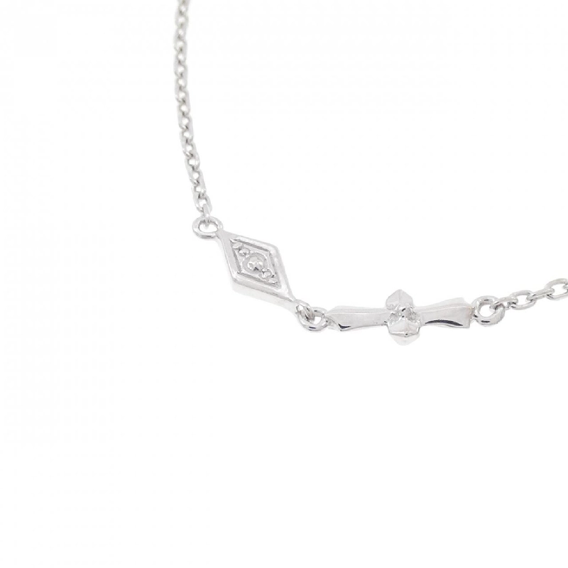 K18WG Đan Chéo × Ngôi Sao Dây Chuyền Kim Cương 0.04CT - Hàng hiệu Chính Hãng 862380