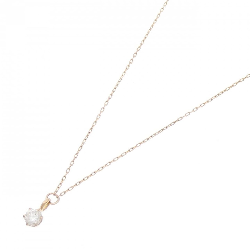 K18PG Solitaire Dây chuyền kim cương 0.10CT - Hàng hiệu Chính hãng 861743