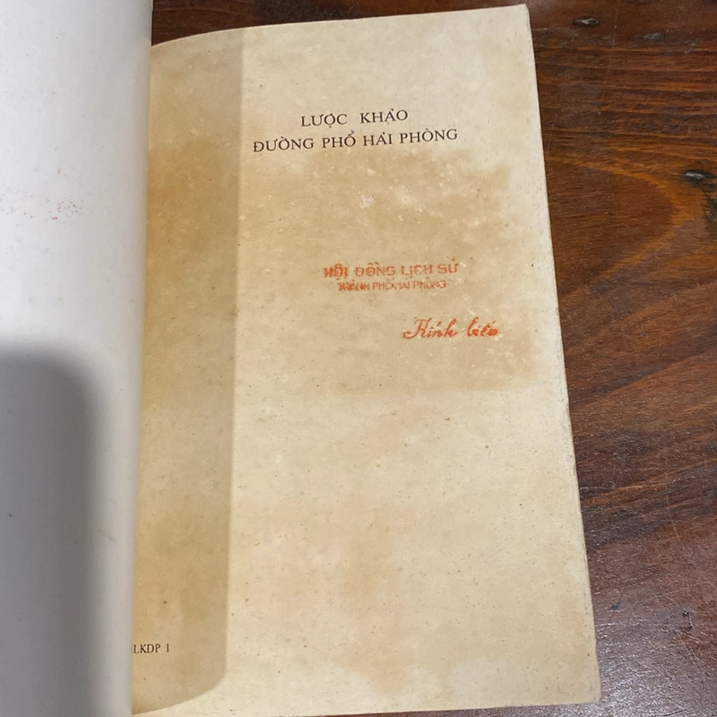 LƯỢC KHẢO ĐƯỜNG PHỐ HẢI PHÒNG, CÓ KÈM BẢN ĐỒ (XB 1993) 492289