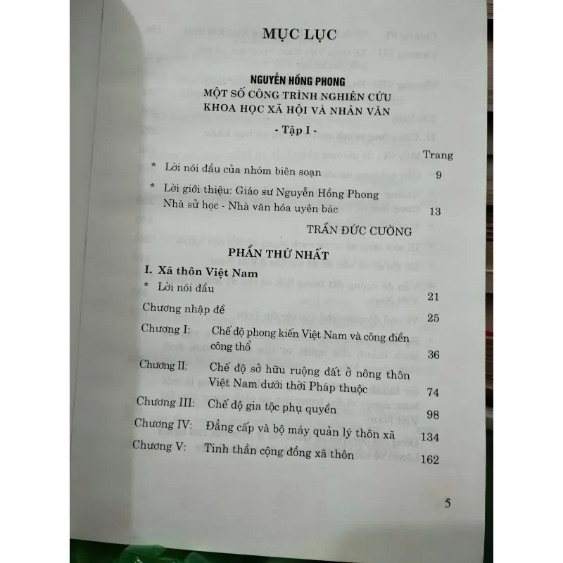 Nguyễn Hồng Phong - một số công trình nghiên cứu KHXH và nhân văn, tập 1 927638