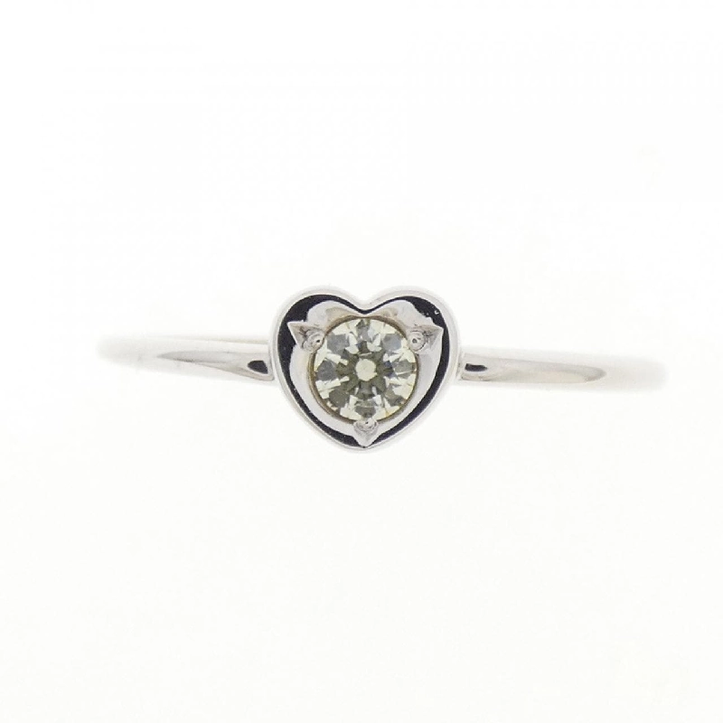 Nhẫn kim cương hình trái tim K10WG 0.08CT - Hàng hiệu chính hãng 853015