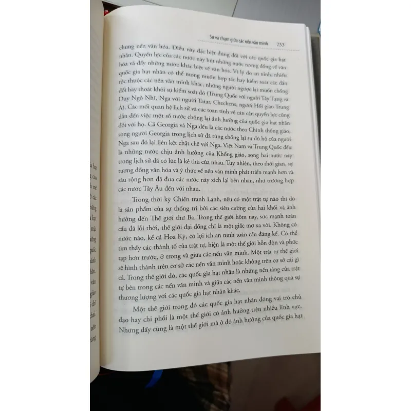 SỰ VA CHẠM GIỮA CÁC NỀN VĂN MINH VÀ SỰ TÁI LẬP TRẬT TỰ THẾ GIỚI - NGUYỄN PHƯƠNG SỬU 739197