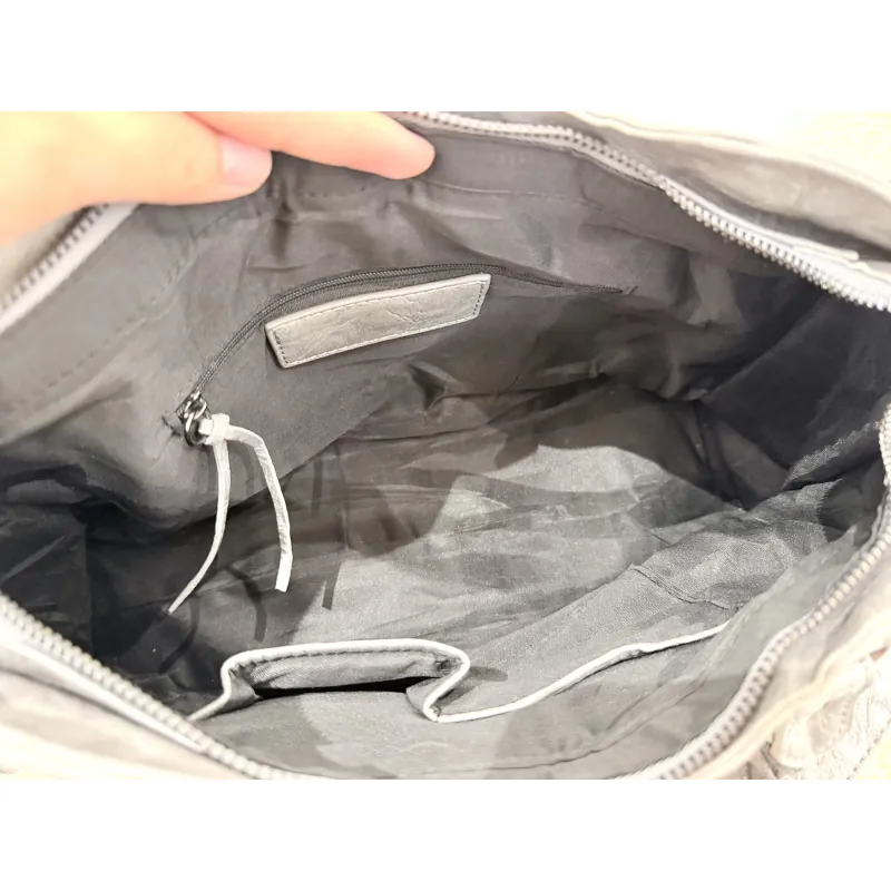 ✨ TÚI DA THẬT FORM BALEN SIÊU XINH – XÁM GHI CỰC TÂY ✨ 975923