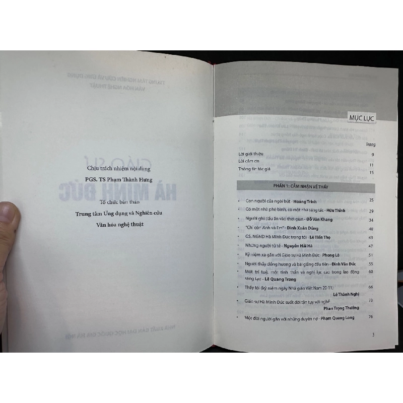 Giáo Sư Hà Minh Đức - Mới 90% (bìa cứng), 2015 SBM0202 913299