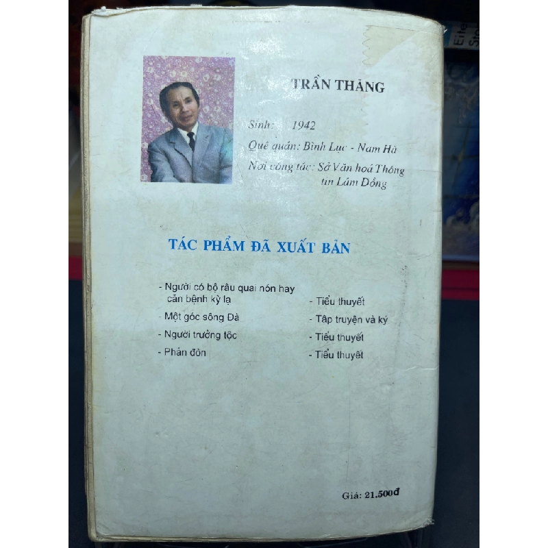 Phản đòn 1996 mới 50% ố vàng Trần Thăng HPB0906 SÁCH VĂN HỌC 349983