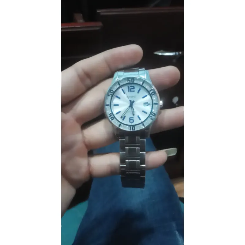 Đồng hồ nữ Casio dây kim loại mặt tròn phong cách thể thao 971100