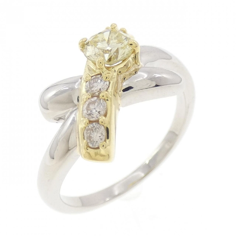 Nhẫn kim cương PT900/K18YG 0.38CT - Hàng hiệu Authentic 850499