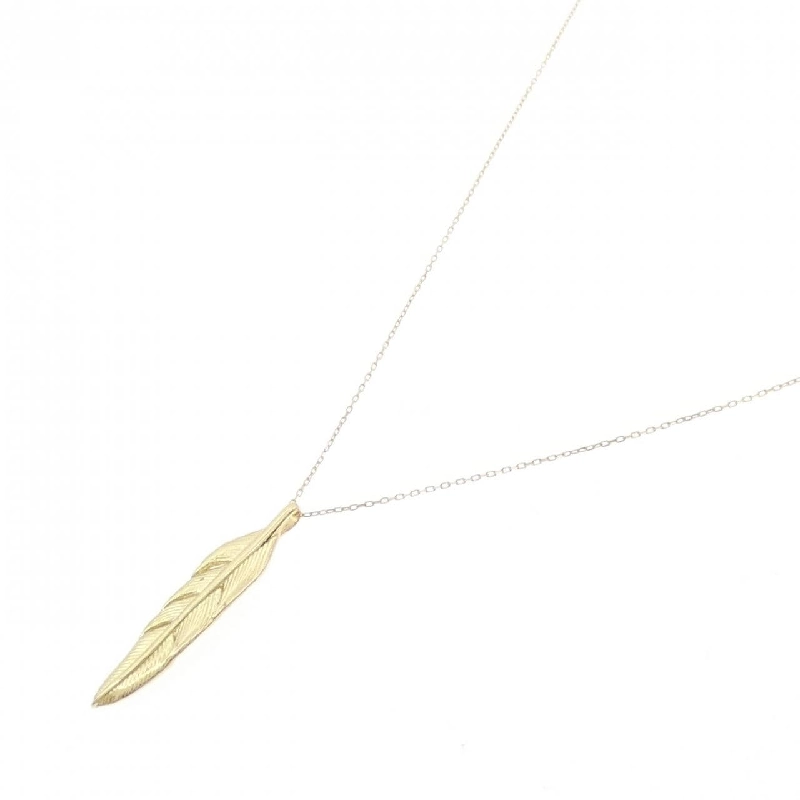 K18YG Dây chuyền lông vũ - Hàng hiệu Authentic 864014