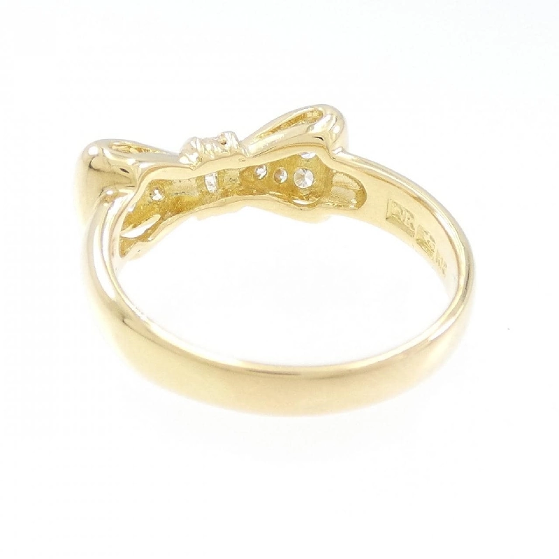 Nhẫn kim cương K18YG hình ruy băng 0.33CT 670802