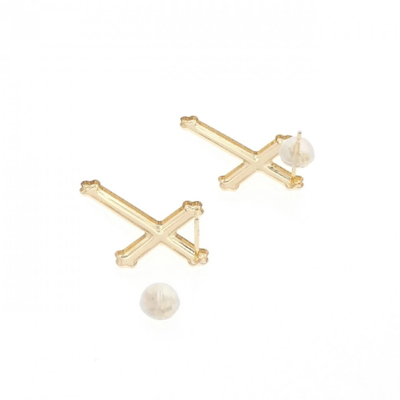 K18YG Khuyên tai hình chữ thập - Hàng hiệu Chính hãng 866338