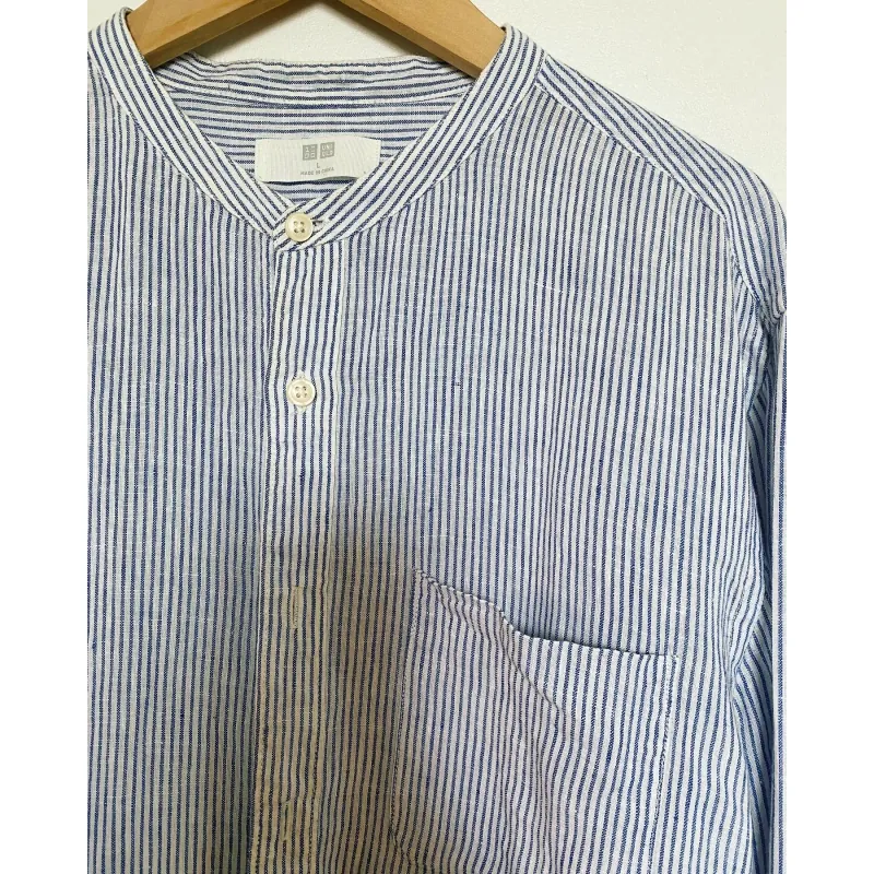 Áo linen Uniqlo kẻ sọc 1008093