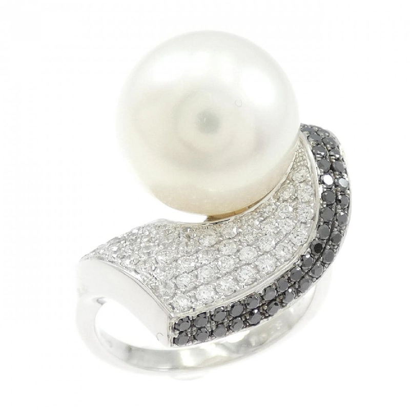 Nhẫn ngọc trai trắng K18WG/K18BG 12.1mm - Hàng hiệu Authentic 855760