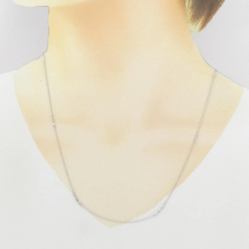 K18WG Dây chuyền kim cương 0.10CT - Hàng hiệu Chính hãng 847878