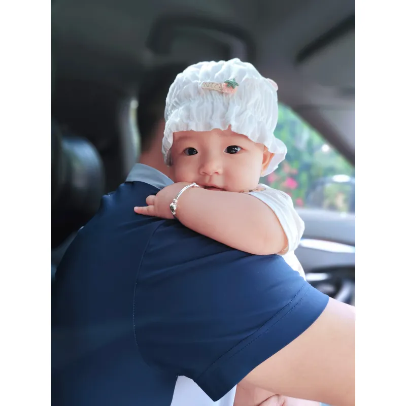 Mũ xô 2 lớp dễ thương mỏng nhẹ, thoáng khí, thích hợp mùa hè 1022238