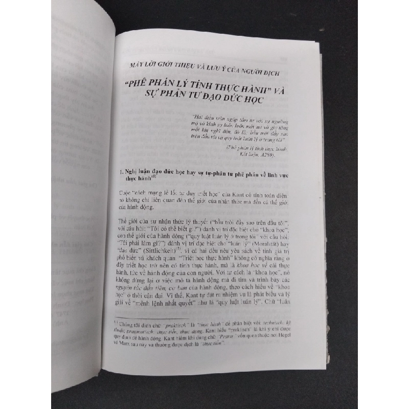 Phê phán lý tính thực hành (bìa cứng) mới 80% ố bẩn nhẹ rách bìa 2007 HCM1008 Immanuel Kant TÂM LÝ 199603