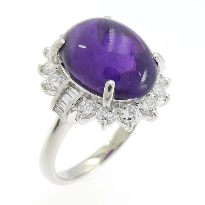 Nhẫn Amethyst PT900 6.74CT - Hàng hiệu Authentic 847454