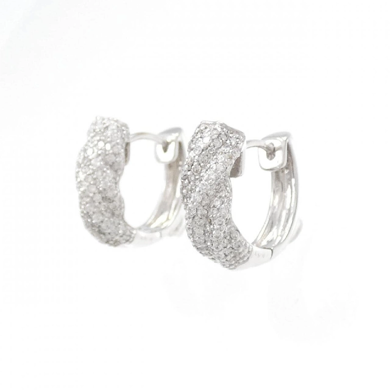 K18WG Bông tai kim cương 1.26CT - Hàng hiệu Chính hãng 876501