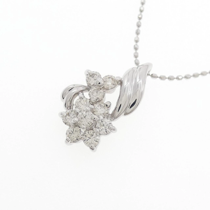 K18WG Hoa Nhẫn Kim Cương Dây Chuyền 0.40CT? - Hàng hiệu Chính hãng 857564