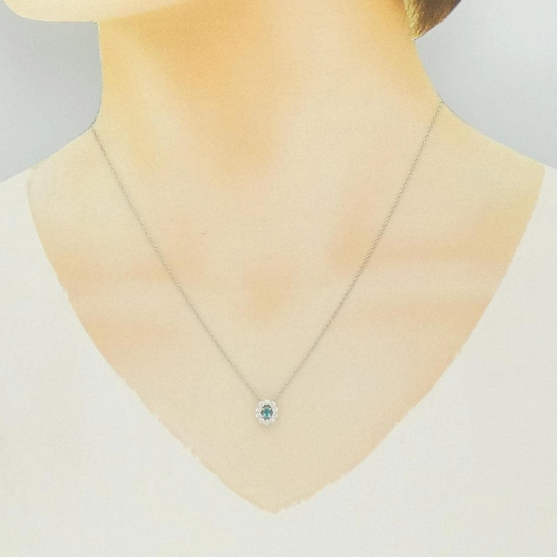 Dây chuyền Grandidierite PT900/PT850 0.100CT - Hàng hiệu Chính hãng 855782