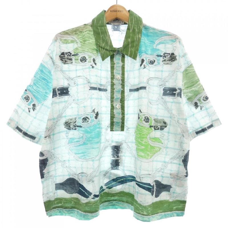 Áo sơ mi ngắn tay HERMES - Hàng hiệu Chính hãng 906229