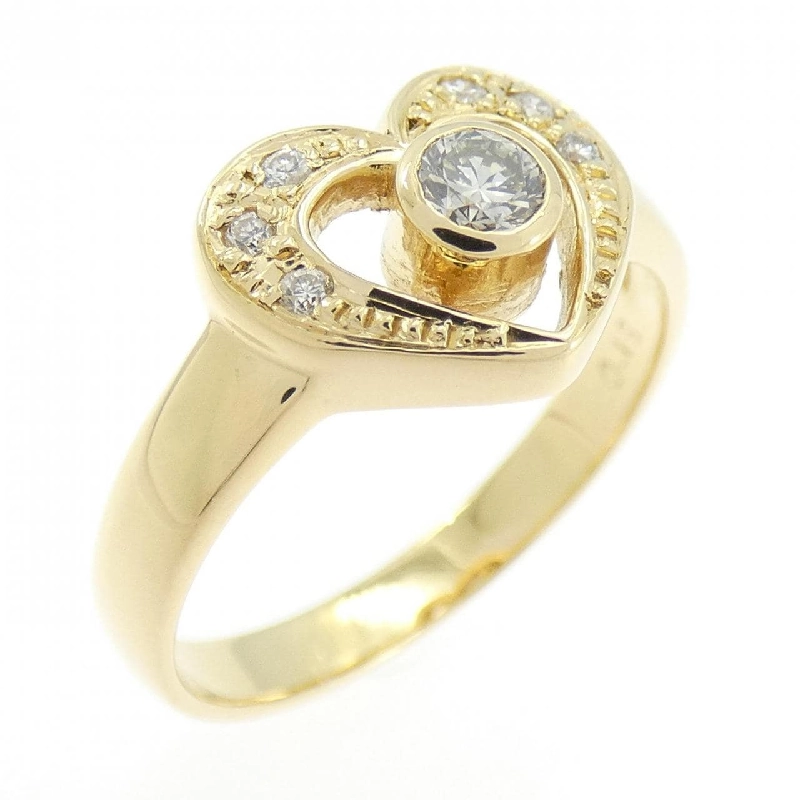 Nhẫn kim cương hình trái tim K18YG 0.18CT 668823
