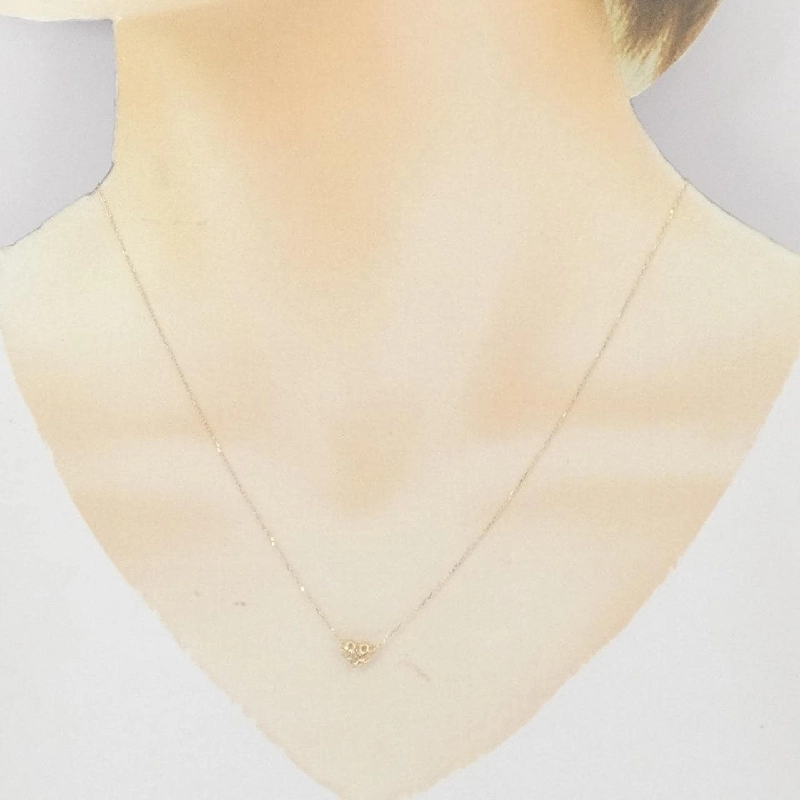 K10YG Heart Blue Topaz Necklace - Hàng hiệu Authentic 857610