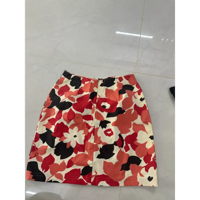 Váy nữ hoa văn mix màu sắc phong cách casual diện đi chơi 800024