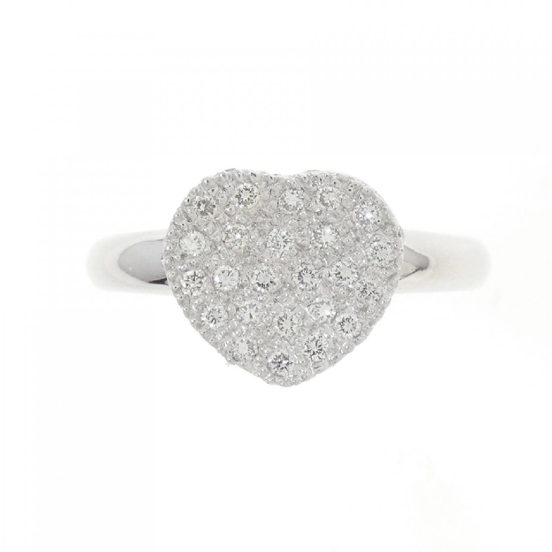 Nhẫn kim cương hình trái tim K18WG Pavé 0.25CT - Hàng hiệu Authentic 849804
