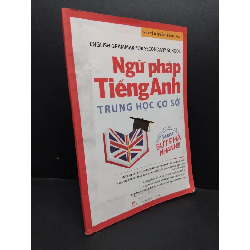 [Sách Cũ SCGR] Ngữ pháp tiếng anh trung học cơ sở mới 90% bẩn 2018 HCM2606 Nguyễn Quốc Hùng HỌC NGOẠI NGỮ 680216