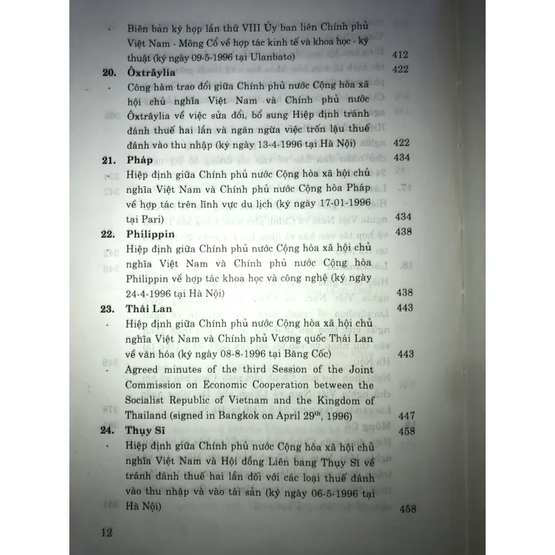 Niên giám các điều ước quốc tế nước cộng hoà xã hội chủ nghĩa Việt Nam ký năm 1996 708735