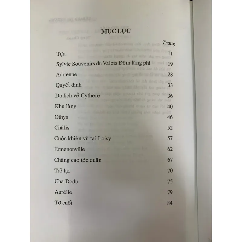 MÙI HƯƠNG XUÂN SẮC - GÉRARD DE NERVAL (BÙI GIÁNG dịch) 1020580