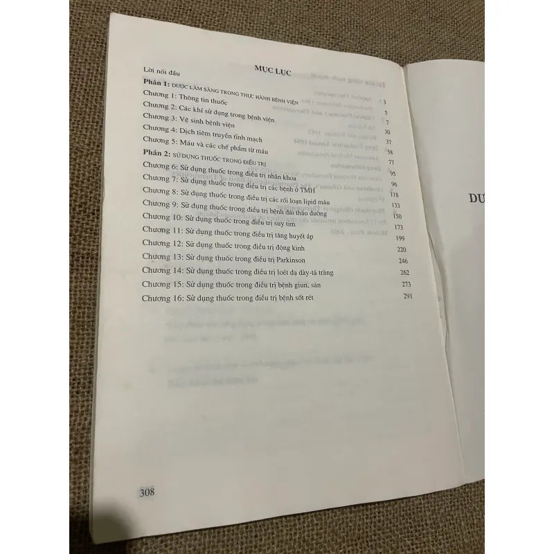 DƯỢC LÂM SÀNG VÀ ĐIỀU TRỊ - SÁCH Y, KHỔ LỚN, 310 TRANG 565373