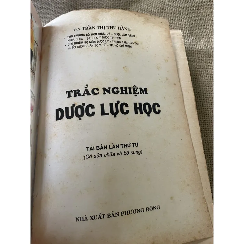 Trắc nghiệm dược lực học, 580 trang  795816