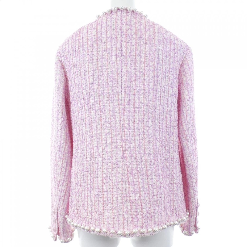 CHANEL LOOK2 P78974V71122 Áo khoác không cổ - Hàng hiệu Authentic 813829