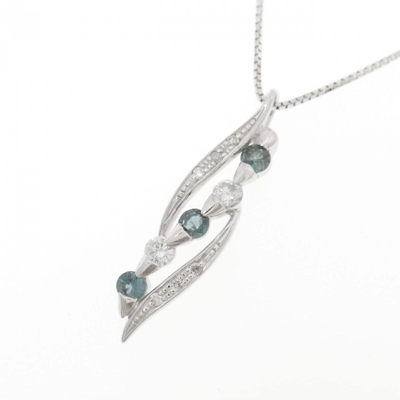 K18WG Alexandrite Necklace 0.24CT - Hàng hiệu Authentic 858592