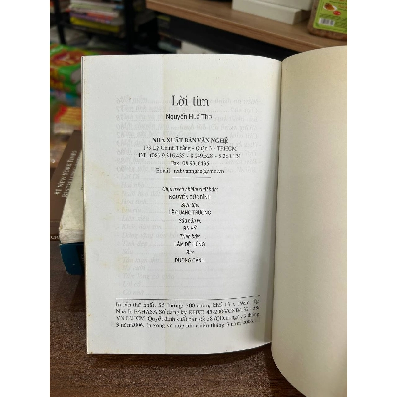 Lời Tim - Nguyễn Huệ Thơ 934371