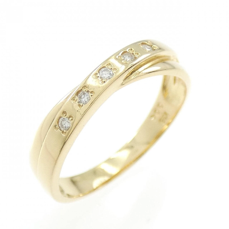 Nhẫn kim cương K18YG 0.04CT 667619