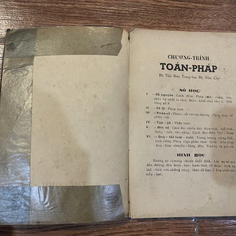 Toán Pháp lớp đệ nhất - Ngô Duy Cầu (o5) 974718