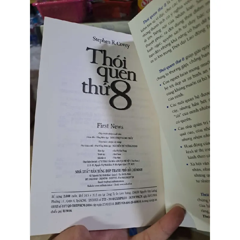 Thói quen thứ 8 - Stephen R. Covey KỸ NĂNG HCM1008 577380