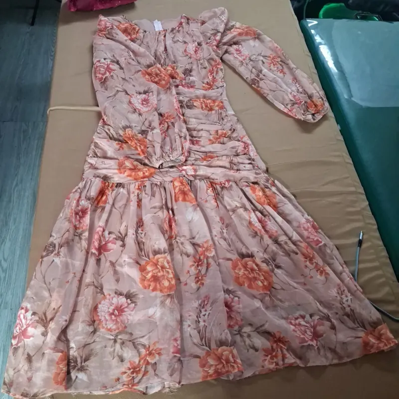 Đầm voan bánh bèo 777320