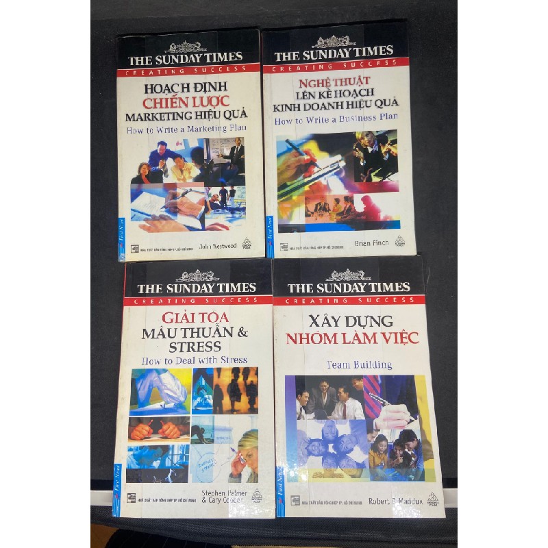Combo 4 cuốn The Sunday Times New 80% SBM.VH1004 (Chiến lược Marketing, Giải tỏa mâu thuẫn và stress, Xây dựng nhóm làm việc, Lên kế hoạch kinh doanh) 63797