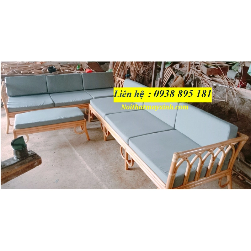 Sofa mây tự nhiên phòng khách bảo hành 12 tháng 365795