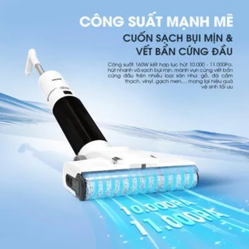 🧹✨ Máy hút bụi lau sàn KALITE H8 Pro | Hút & Lau 2in1 tiện lợi 783373