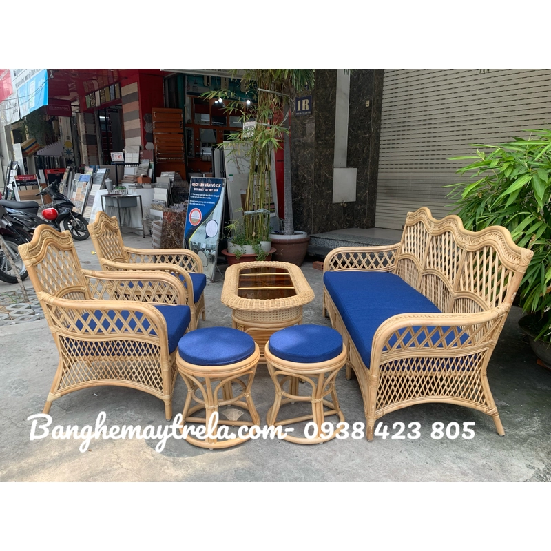 Sofa mây phòng khách hiện đại giá rẻ 551009